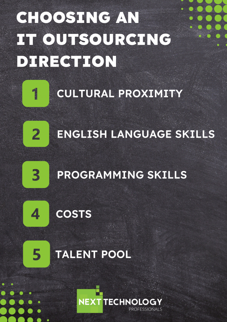Choosing an IT outsourcing direction