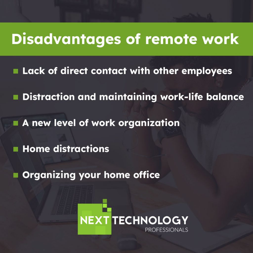 disadvantages of remote work