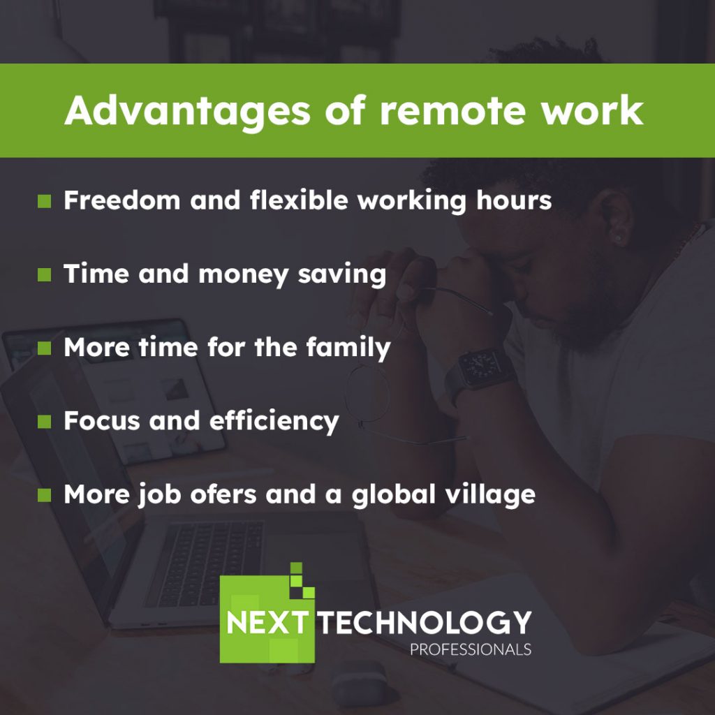 Advantages of remote work