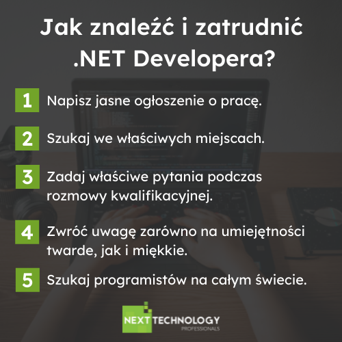 Porady jak znaleźć i zatrudnić .NET Developera