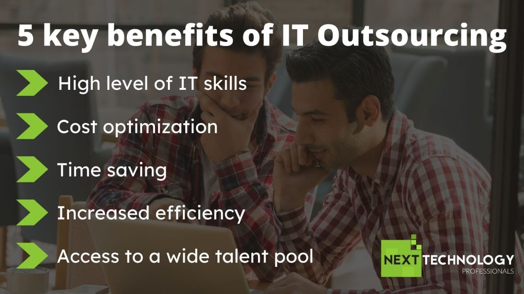 5 key benefits of IT Outsourcing
