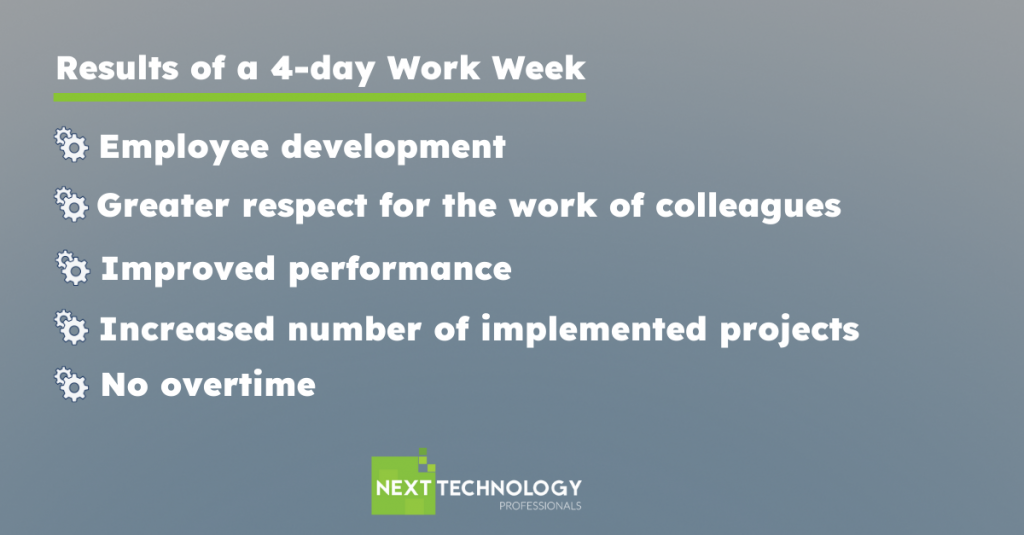 benefits of a 4-day work week