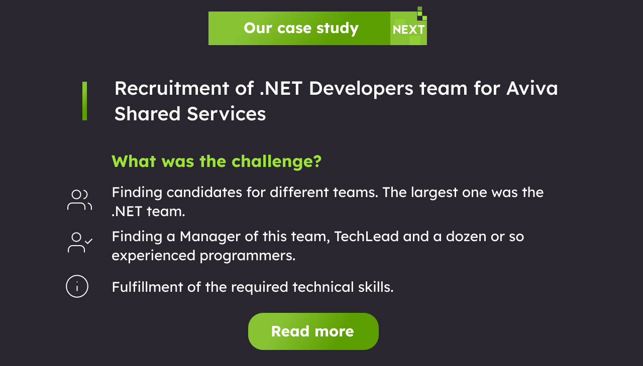 Recruiting .NET developers