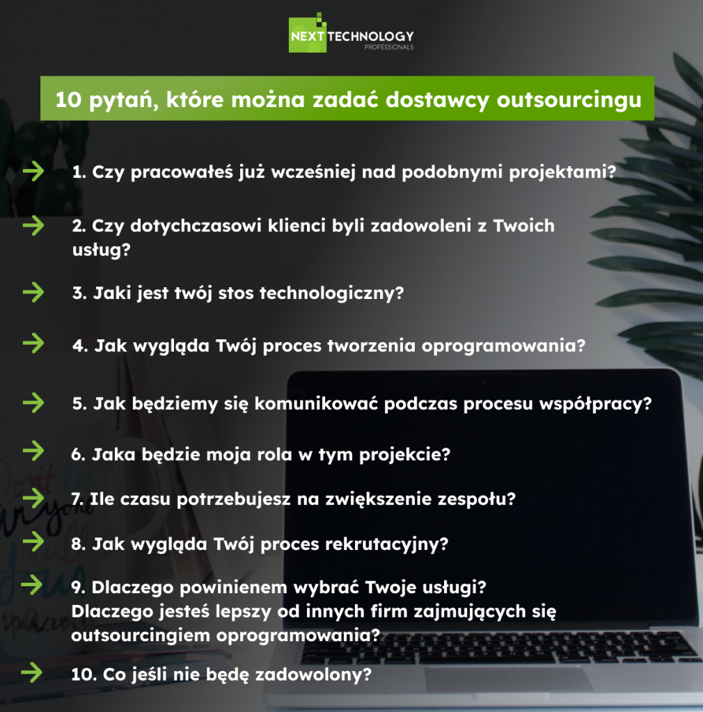 IT outsourcing - 10 pytań