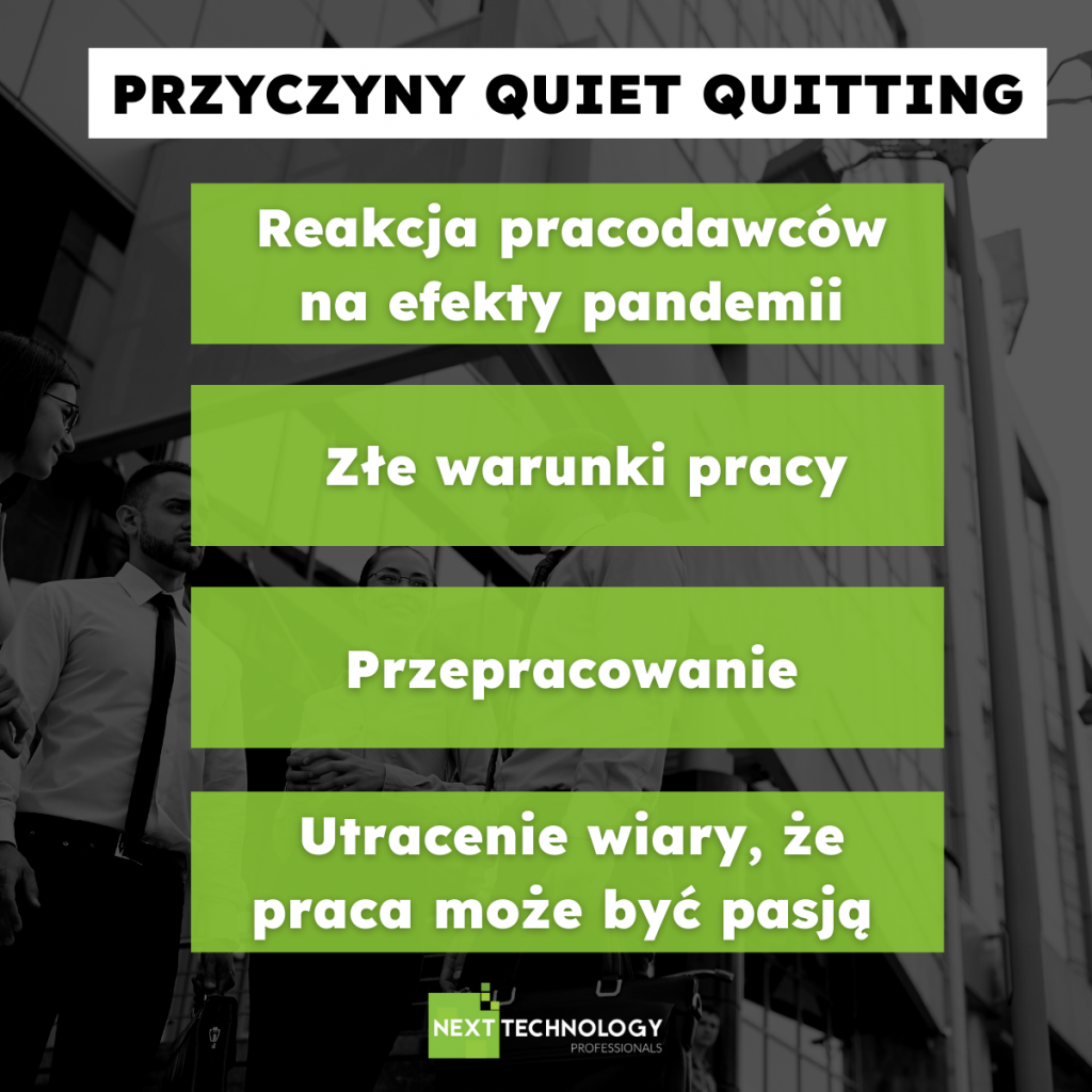 przyczyny quiet quitting