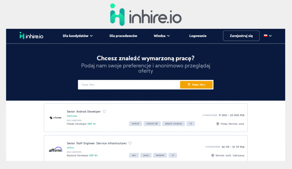 IT job board - inhire.io