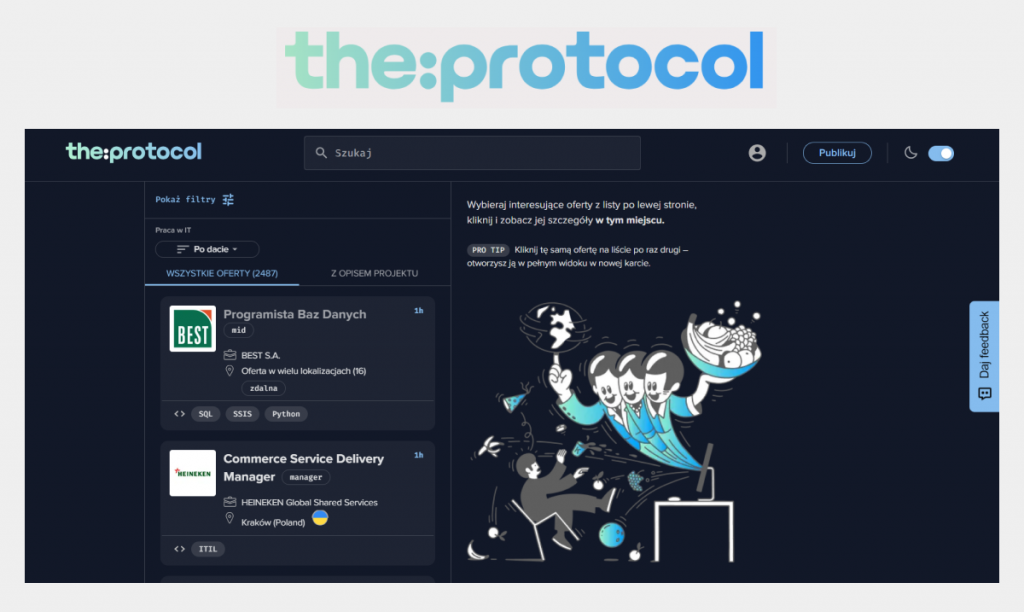 IT job board - the:protocol