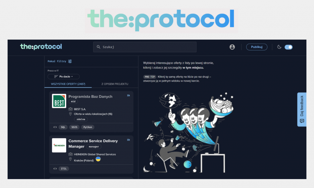 portal z ofertami pracy IT - the:protocol