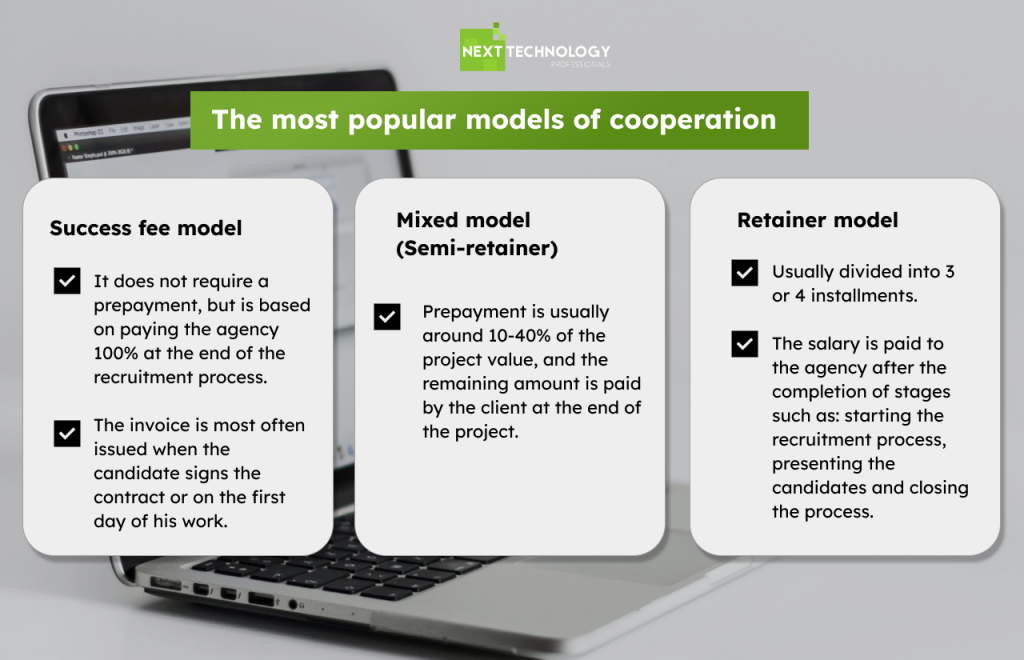 Models of cooperation with IT recruitment agency