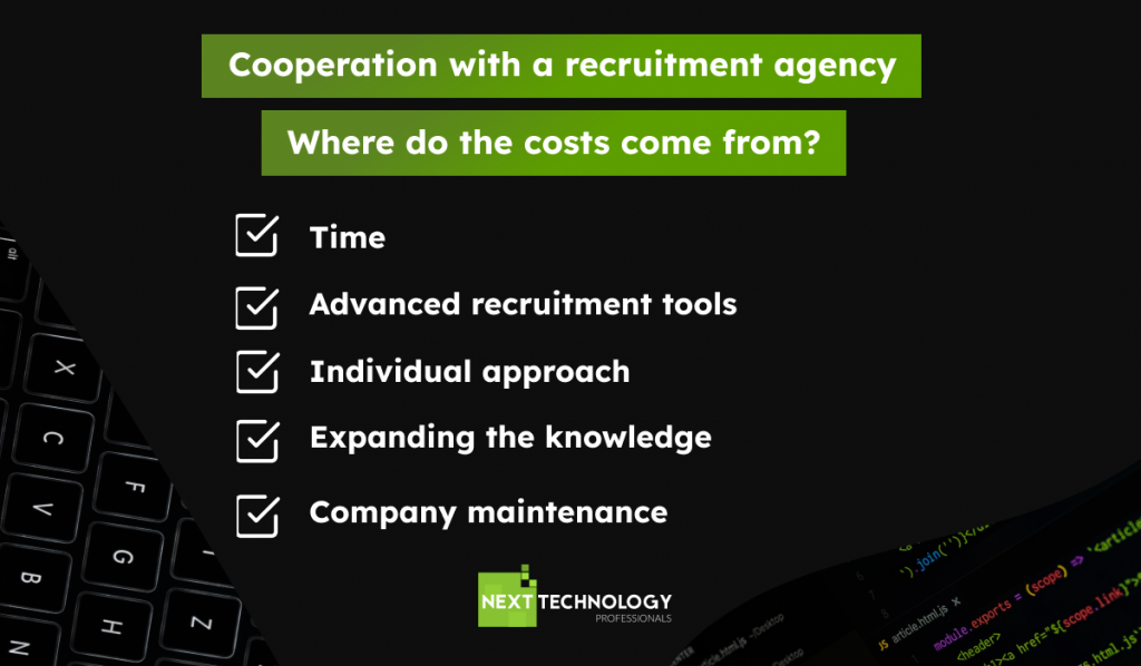 Where do the costs come from? Cooperation with IT recruitment agency