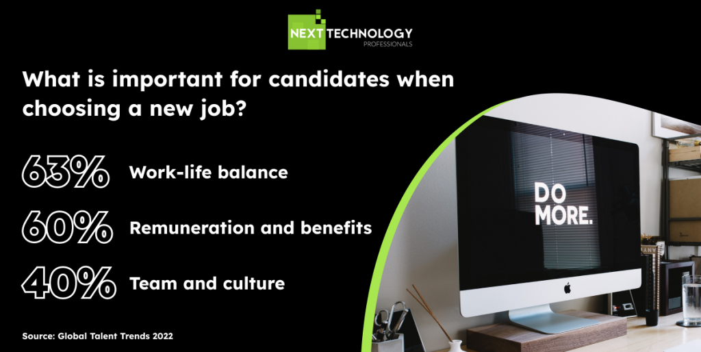 what is important for employees when choosing a new job?