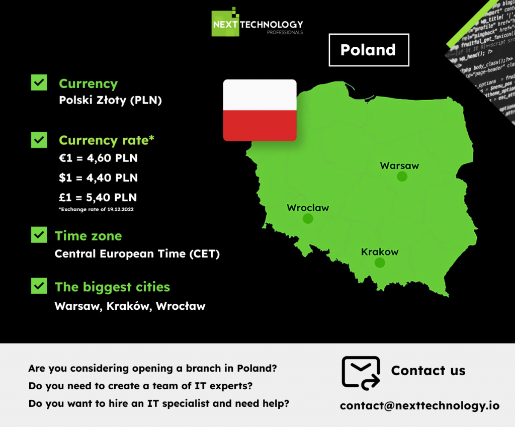 IT recruitment agencies in Poland - location