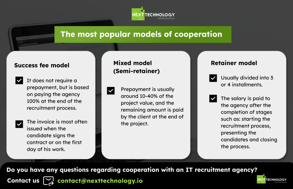 Models of cooperation with Polish IT recruitment agency