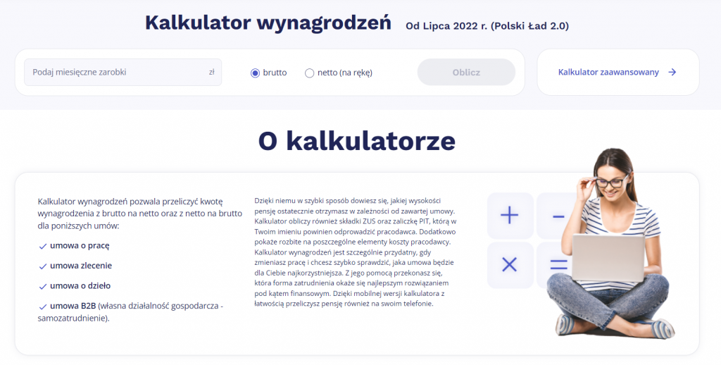 Zarobki.pracuj.pl - strona o wynagrodzeniach w Polsce