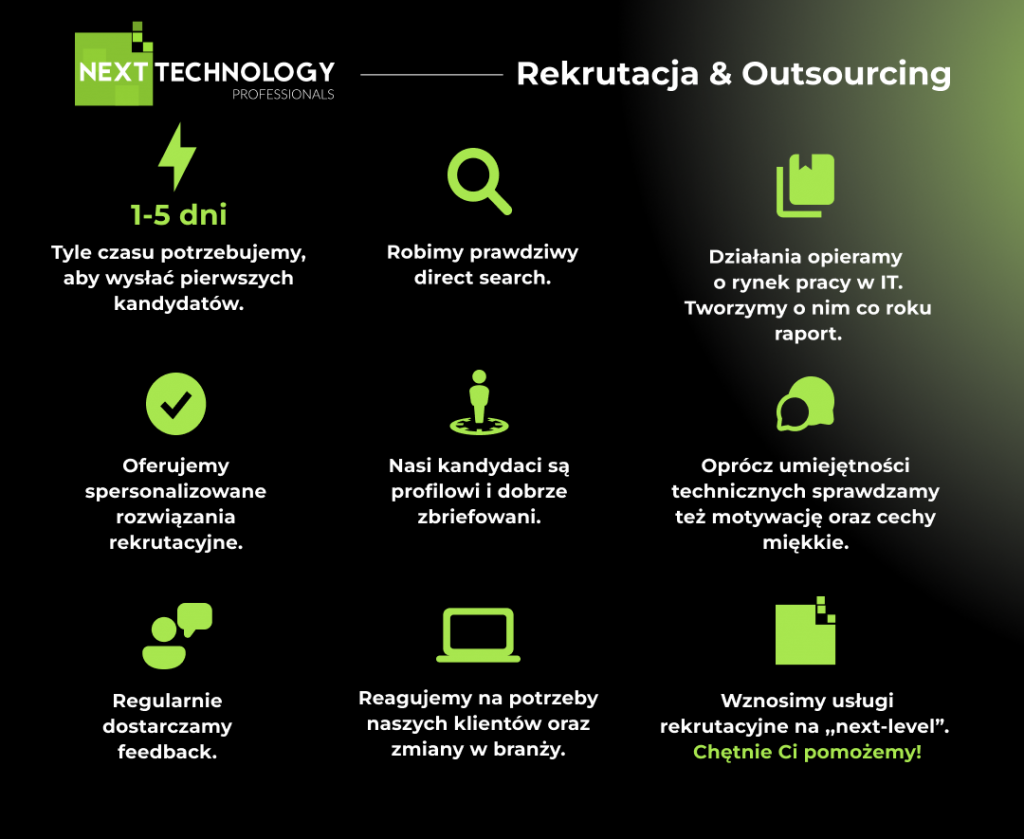 Next Technology Professionals - najlepsza agencja rekrutacyjna i outsourcingowa