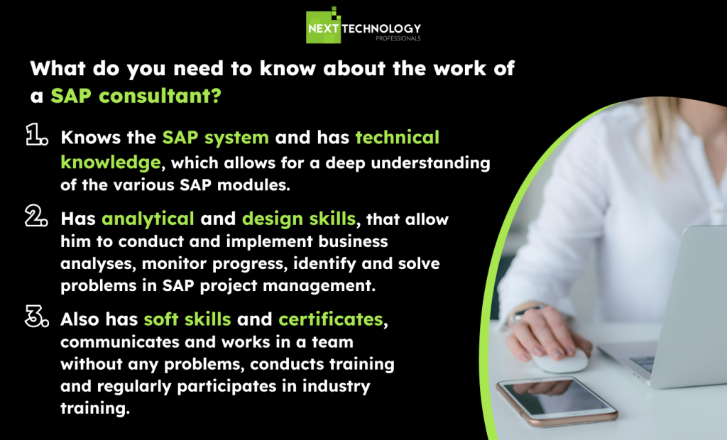 What do you need to know about the work of a SAP consultant?