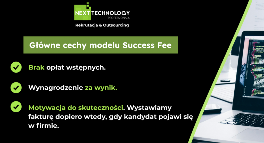 Główne cechy modelu Success Fee