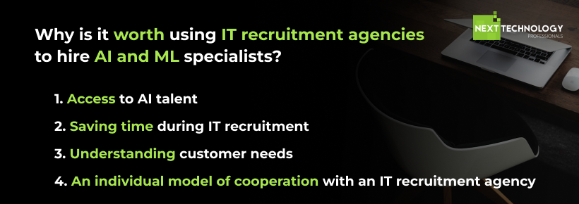 Why is it worth using IT recruitment agencies to hire AI and ML specialists?