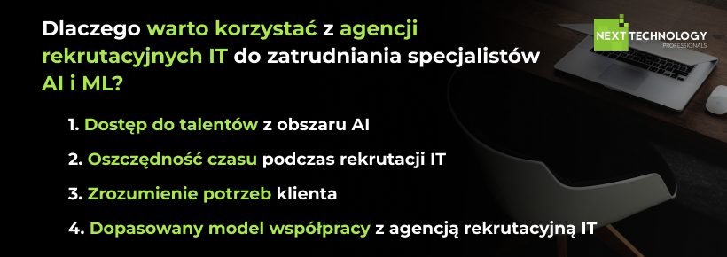 Dlaczego warto korzystać z agencji rekrutacyjnych IT do zatrudniania specjalistów AI i ML?